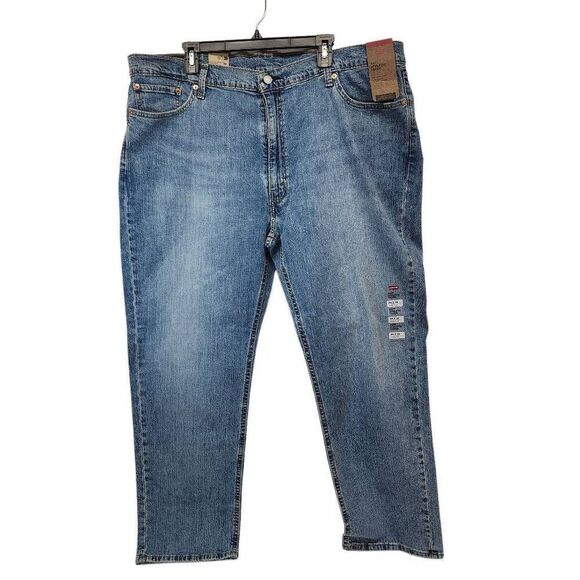 Levi's Size 44x32 Athletic Taper Fit Men's Jeans Denim Blue Jeans - Picture 1 of 8